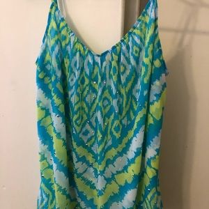 Beautiful spring/summer tank. Adjustable straps.